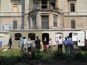 Blick auf die k&uuml;nftige Terrasse