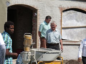 In der Kneiffschen Villa unterwegs