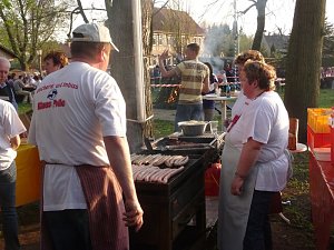 Osterfeuer in Salza
