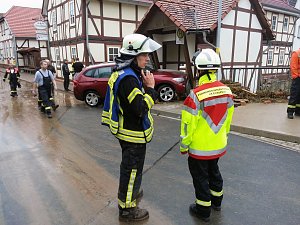Unwetter w&uuml;tete in Rustenfelde