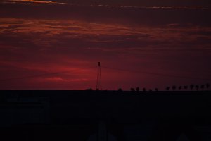 Stadt- und Sonnenansichten