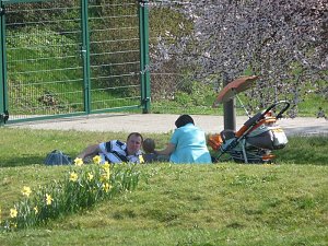 Oben auf dem Berg