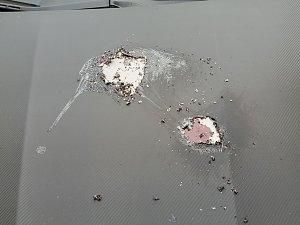 Attacke auf Auto