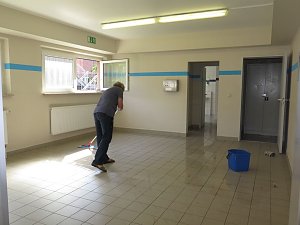 Turnhalle als Notunterkunft