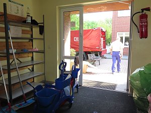 Turnhalle als Notunterkunft