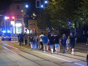 N&auml;chtliche NPD-Demo