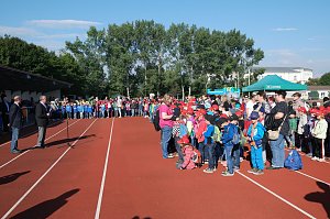 Schulanfangsaktion 2015 auf dem Hohekreuzsportplatz in Nordhausen