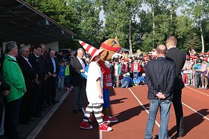 Schulanfangsaktion 2015 auf dem Hohekreuzsportplatz in Nordhausen
