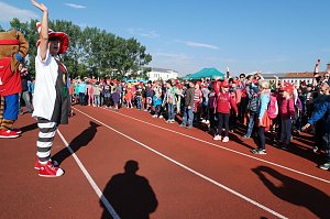 Schulanfangsaktion 2015 auf dem Hohekreuzsportplatz in Nordhausen