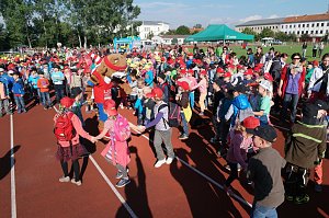 Schulanfangsaktion 2015 auf dem Hohekreuzsportplatz in Nordhausen