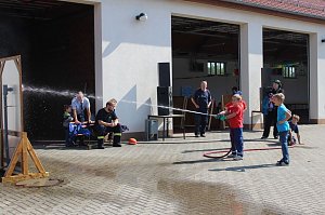 Feuerwehr zeigte sich