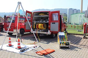 Feuerwehr zeigte sich