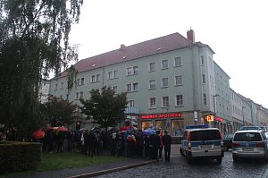 Demonstration und Gegendemonstration in Nordhausen