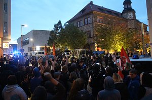 Demonstration und Gegendemonstration in Nordhausen