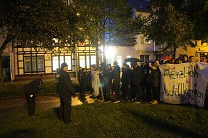 Demonstration und Gegendemonstration in Nordhausen