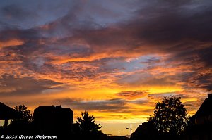 Der Himmel brannte