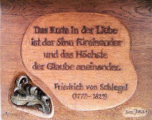 Pfad der Poesie im Park Hohenrode