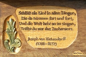 Pfad der Poesie im Park Hohenrode