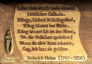 Pfad der Poesie im Park Hohenrode