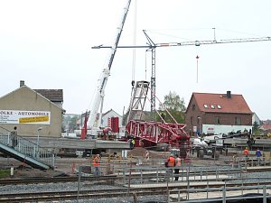 Koloss wird montiert
