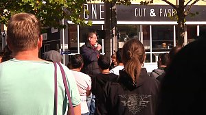 Demonstration und Gegendemonstration in Nordhausen