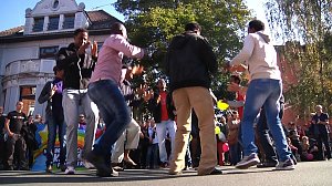 Demonstration und Gegendemonstration in Nordhausen