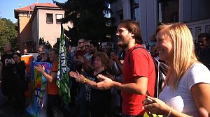 Demonstration und Gegendemonstration in Nordhausen
