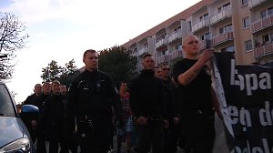 Demonstration und Gegendemonstration in Nordhausen