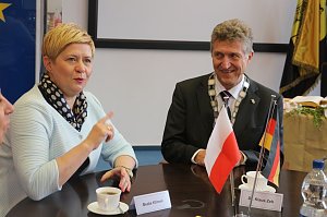 Besuch aus Ostr&oacute;w Wielkopolski im Nordh&auml;user Rathaus