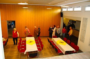 Tag der offenen T&uuml;r in neuer Festhalle in Sollstedt