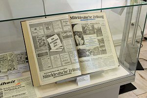 Zeitungen im Museum