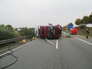 Leitplanke durchbrochen