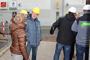 Grundsteinlegung f&uuml;r neues Wohn- und Gesch&auml;ftshaus