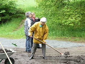 Arbeit im Park