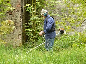 Arbeit im Park
