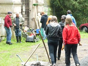 Arbeit im Park