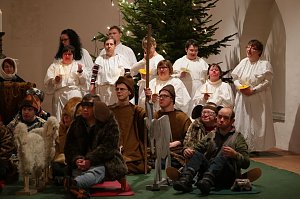 Weihnachtsgottesdienst der Nordth&uuml;ringer Werkst&auml;tten
