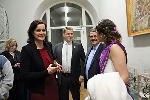 Beim Neujahrsempfang dabei