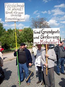 Großdemonstartion in Erfurt