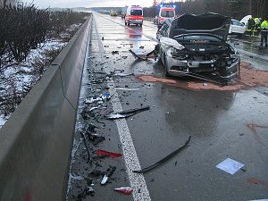 F&uuml;nf Verletzte auf der A9