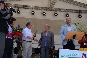 &Uuml;bergabe des Roland in Gold