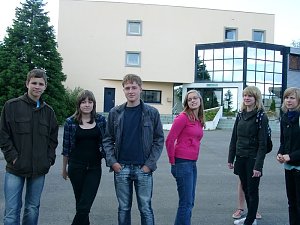 Bei Freunden geschwommen