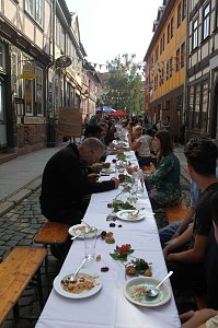 Essen der Kulturen in der Kurzen Meile