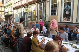Essen der Kulturen in der Kurzen Meile