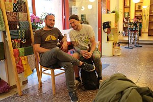 Oh lonesome me im Eine-Welt-Laden-Caf&eacute; in Nordhausen