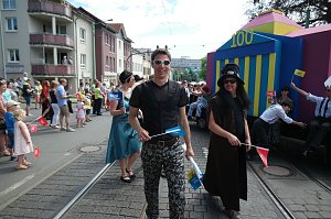 Festumzug zum 1090. Geburtstag der Rolandstadt