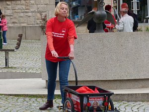 Wahlkampf zwischen Obst und Gem&uuml;se