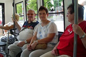 Senioren mit Altstadt-Express in Erfurt unterwegs
