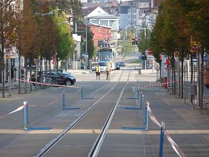 Mitten durch die Stadt