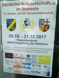 Bossler starten Meisterschaften